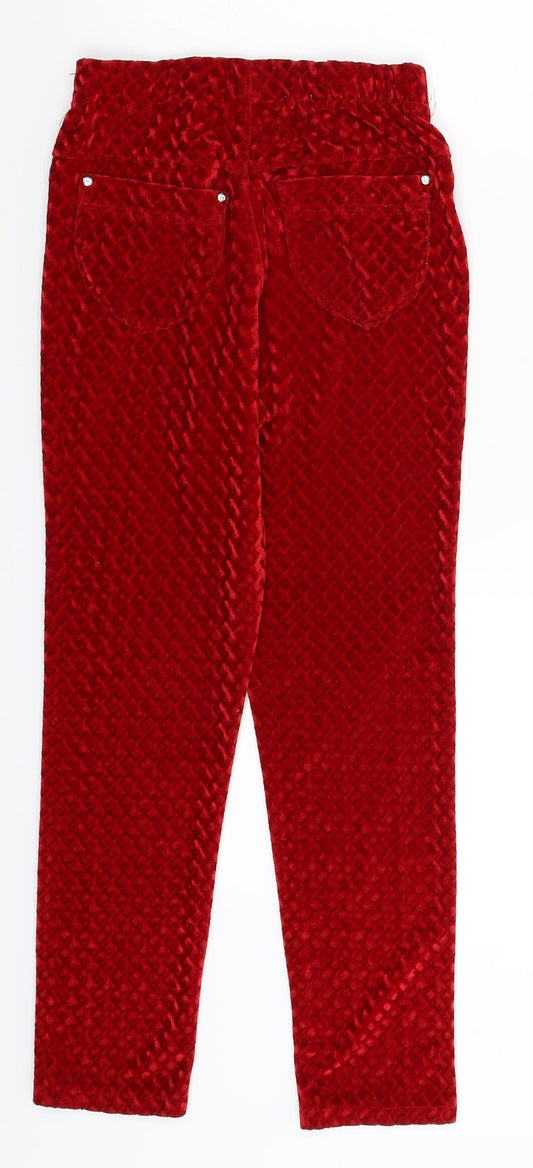 Vine Girls Red Capri Trousers Size 14 Years - Leggings