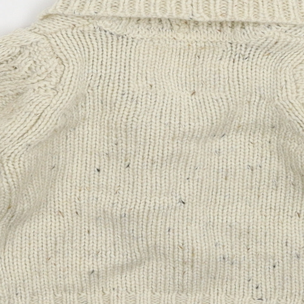 Earlydays Baby White Knit Cardigan Jumper Size 0-3 Months
