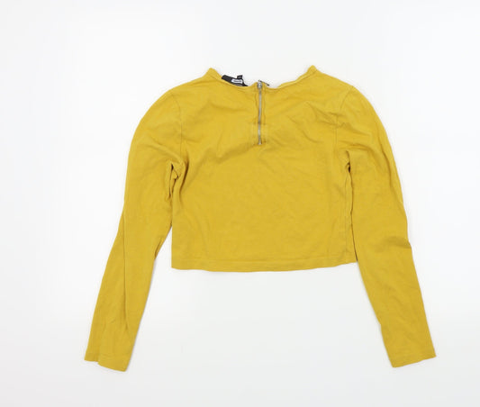 BIK BOK Womens Yellow Basic T-Shirt Size XS