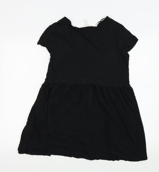 H&M Womens Black Colourblock Fit & Flare Size S