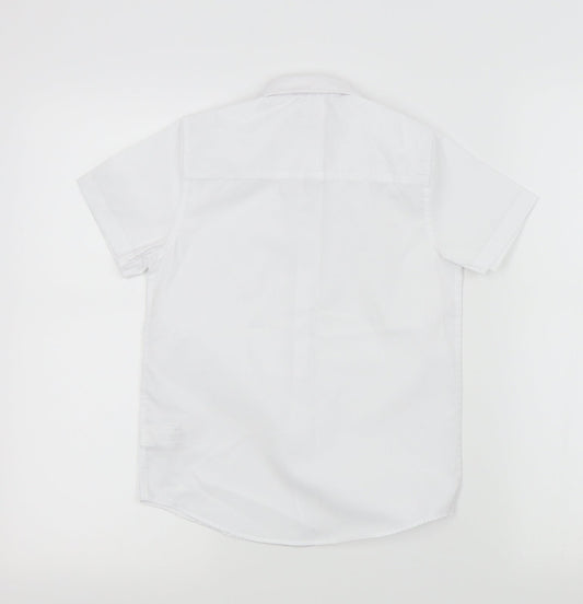 NEXT Boys White Basic Button-Up Size 7 Years