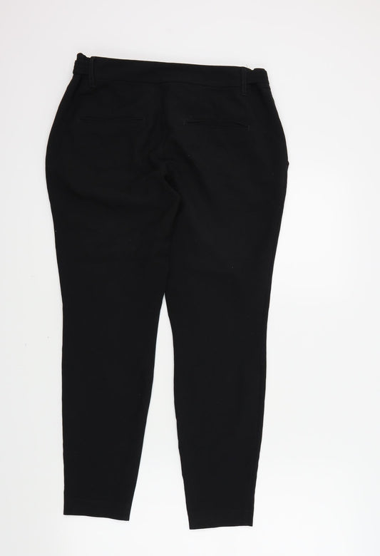 NEXT Womens Black Trousers Size 10 L29 in