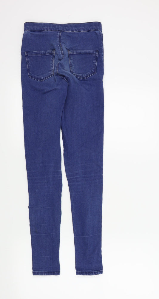 Topshop Womens Blue Skinny Jeans Size 26 L28 in