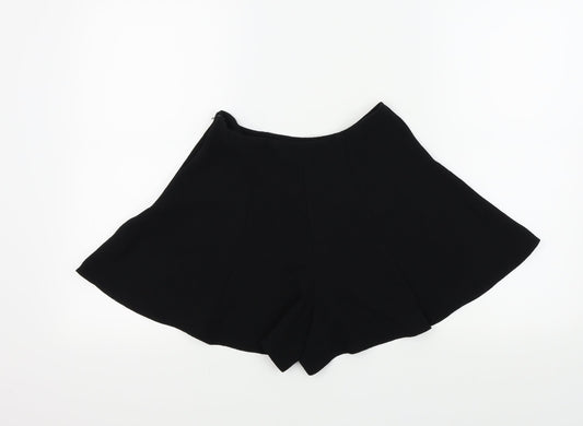Miss Selfridge Womens Black Colourblock Skimmer Shorts Size 8