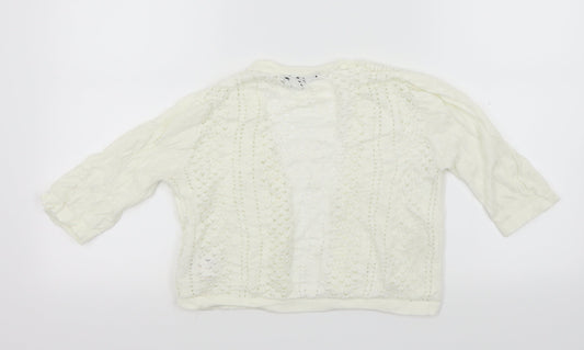 Peacocks Womens Silver Cardigan Jumper Size 8