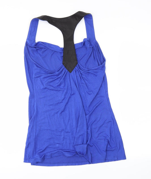 Akiko Womens Blue Basic Tank Size M
