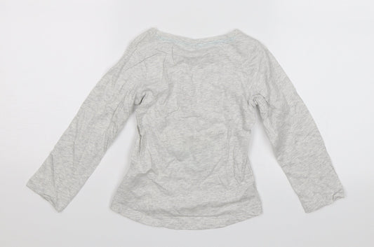 Preworn Girls Grey Jersey T-Shirt Size 2-3 Years - Love you lots