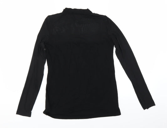 Dorothy Perkins Womens Black Basic T-Shirt Size 8