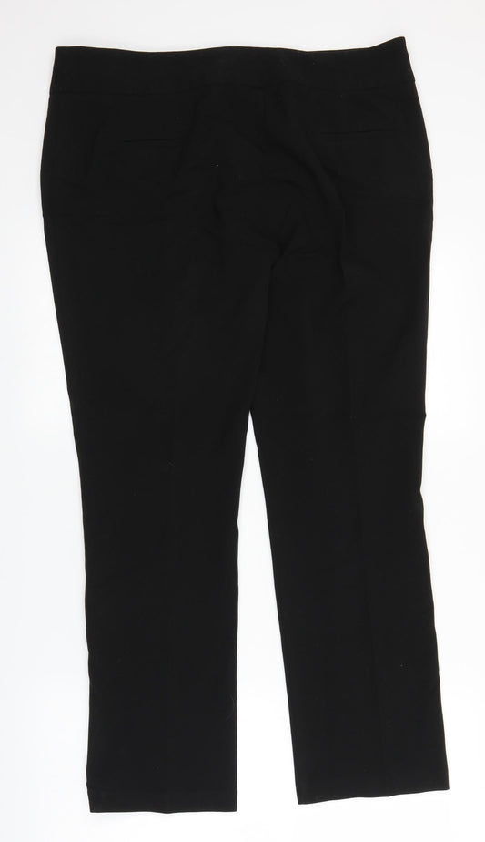 Trutex Womens Black Trousers Size 34 in L28 in