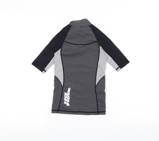 No Fear Girls Grey Basic T-Shirt Size 7-8 Years