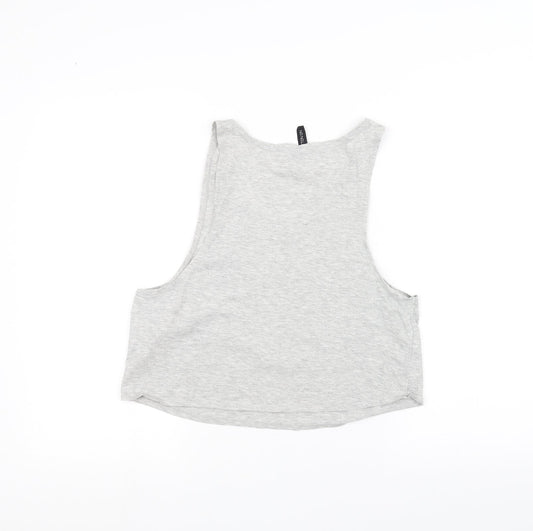 Cotton On Womens Grey Basic Tank Size S - Tequila