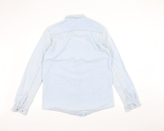 boyfriend Womens Blue Denim Jacket Size 8