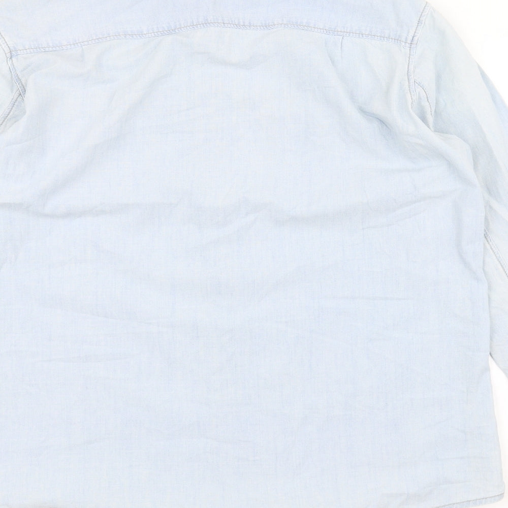 boyfriend Womens Blue Denim Jacket Size 8