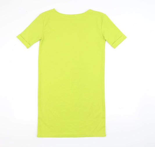 Boohoo Womens Green T-Shirt Dress Size 10