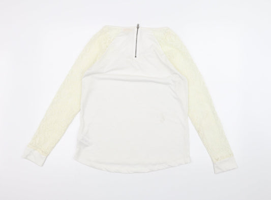NEXT Womens White Basic T-Shirt Size 8