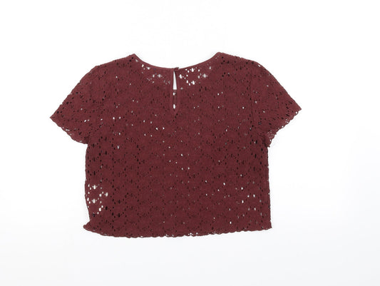 Jack Wills Womens Brown Basic T-Shirt Size 8