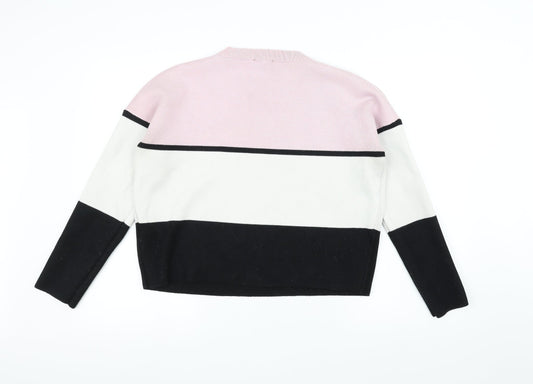 New Look Womens Pink Pullover Jumper Size M