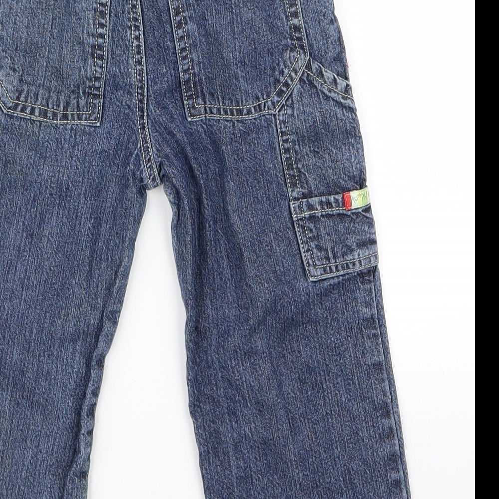 Brand and care label for m Baby Blue Snow Pants Jeans, size 18, Months