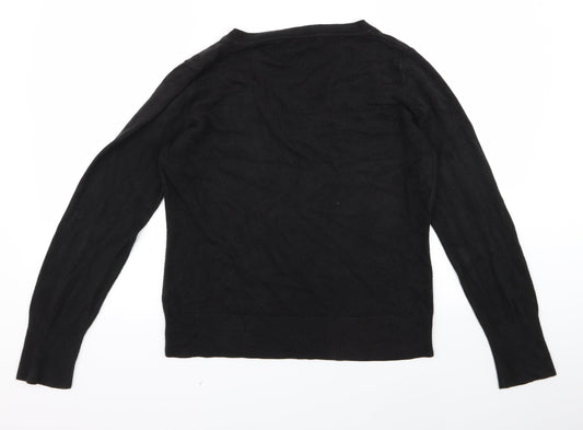 George Mens Black Pullover Jumper Size M