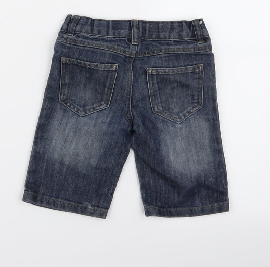 Preworn Girls Blue Biker Shorts Size 4 Years