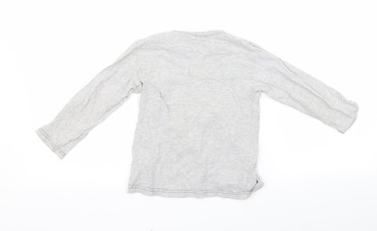 NEXT Boys Grey Rayon Basic T-Shirt Size 4 Years