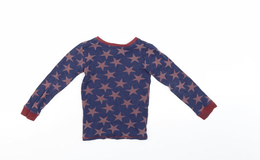 M&S Boys Blue Polka Dot Basic Casual Size 4-5 Years