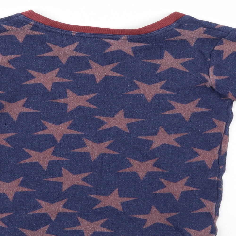 M&S Boys Blue Polka Dot Basic Casual Size 4-5 Years