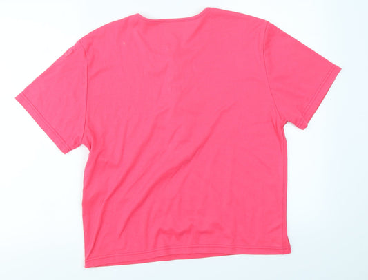 Cinch Womens Pink Basic T-Shirt Size M