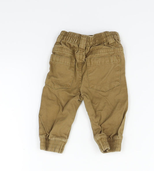 Earlydays Boys Beige Jogger Trousers Size 3-6 Months