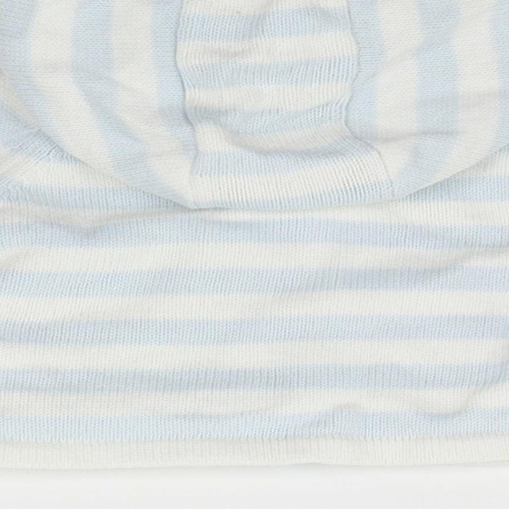 John Lewis White Spotted Full Zip Jumper Size 0-3 Months