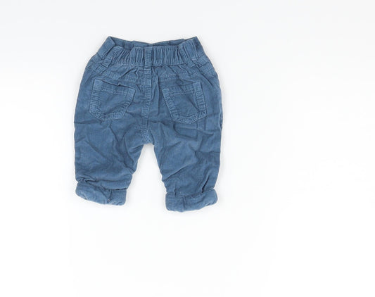 BHS Boys Blue Cargo Jeans Size 0-3 Months