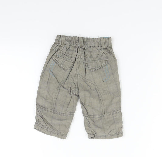 Mothercare Boys Beige Jogger Trousers Size 0-3 Months