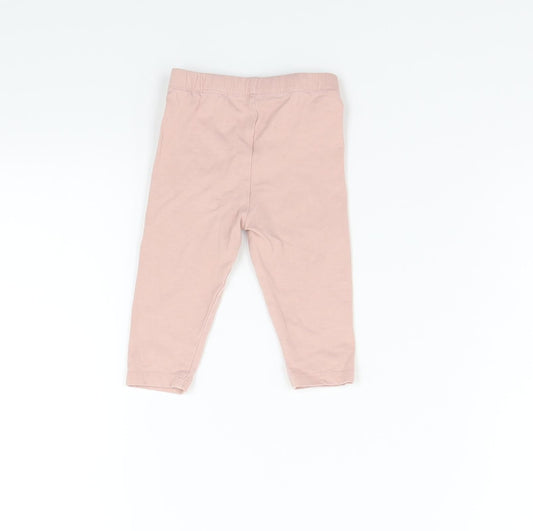 TU Girls Pink Sweatpants Leggings Size 3-6 Months