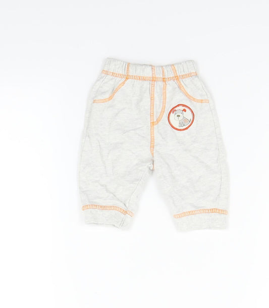 George Boys Grey Jogger Jeans Size 3-6 Months - Dog print