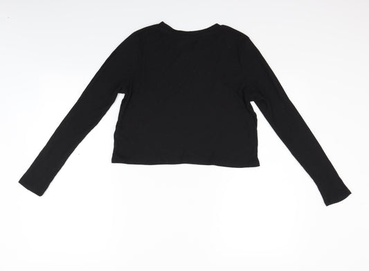 Divided Womens Black Pullover Jumper Size M