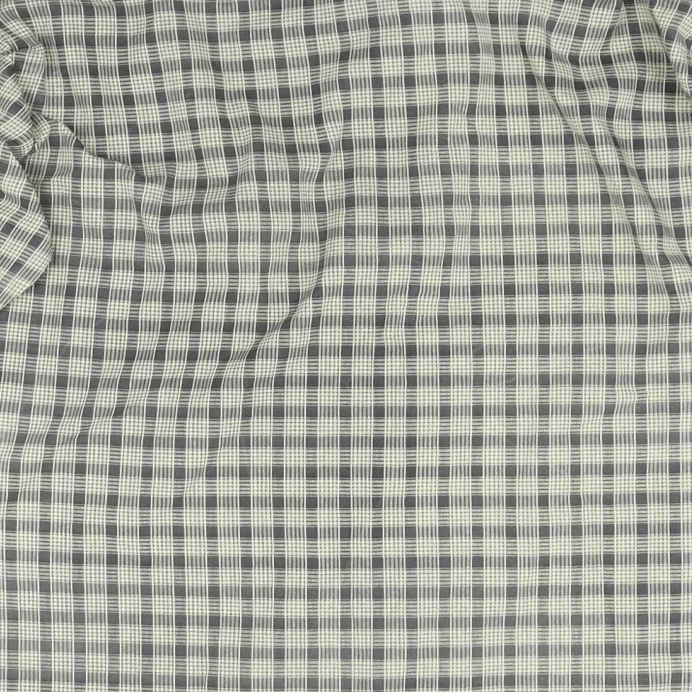 Hazard Menswear Mens Beige Check Button-Up Size L