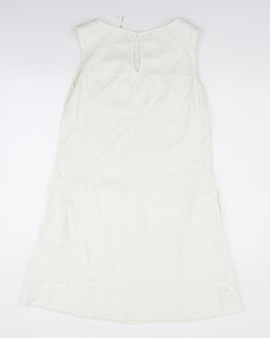 neat with love Womens White Fit & Flare Size 12