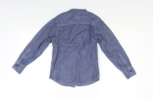 Primark Girls Blue Basic Button-Up Size 7-8 Years