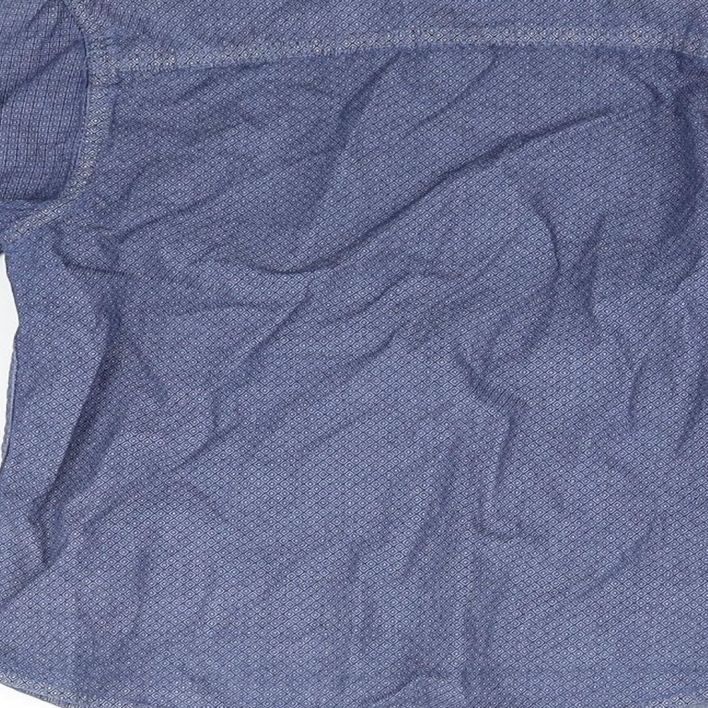 Primark Girls Blue Basic Button-Up Size 7-8 Years