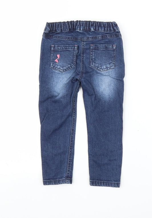 TU Girls Blue Denim Jeans Size 18 Months