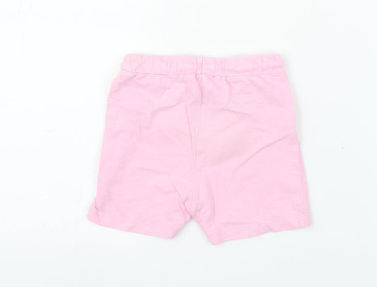 M&S Girls Pink Capri Leggings Size 18 Months