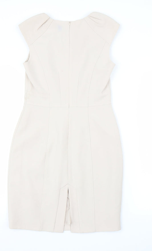 F&F Womens Beige Sheath Size 8