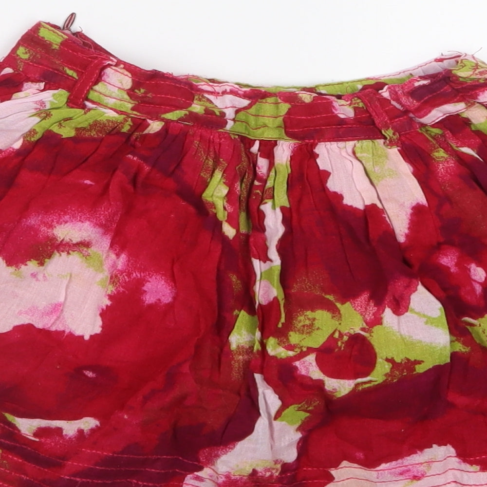 Gap Girls Red Geometric A-Line Skirt Size 7 Years
