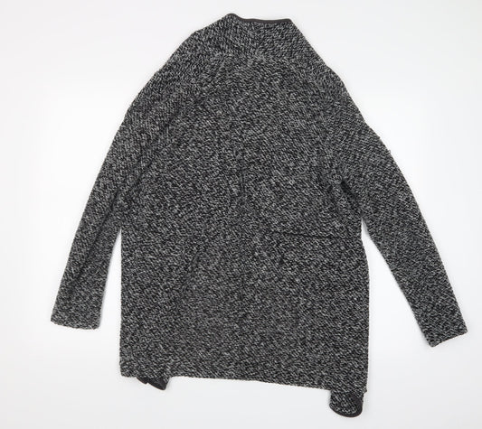 New Look Womens Grey Knit Cardigan Jumper Size 14