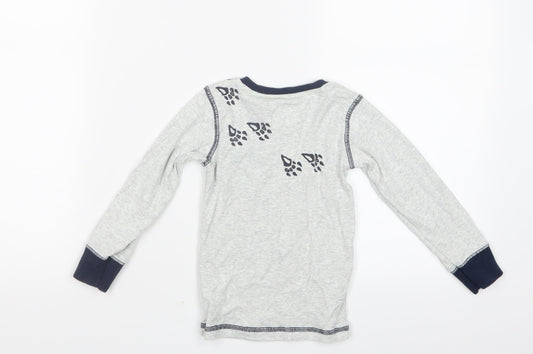 NEXT Boys Grey Geometric Pyjama Top Size 2-3 Years