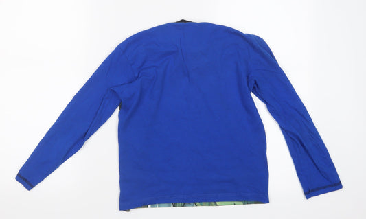 Preworn Boys Blue Geometric Pyjama Top Size 9-10 Years - Batman