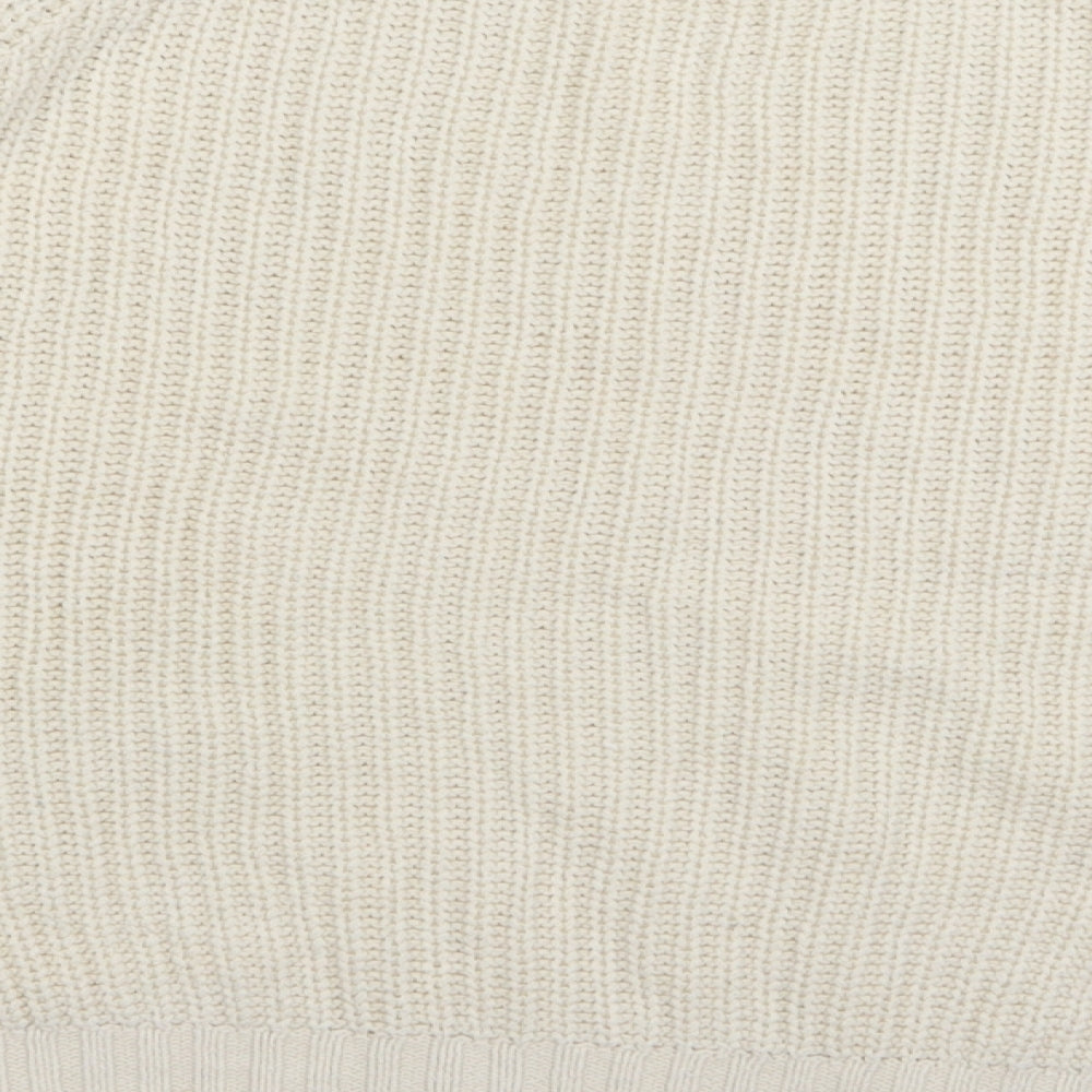 Brand and care label for Next women’s ivory jumper, size S