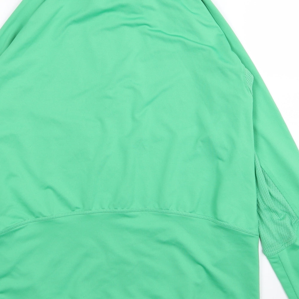 Reebok Womens Green Full Zip Jumper Size 12