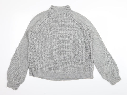 Dorothy Perkins Womens Grey Pullover Jumper Size 10