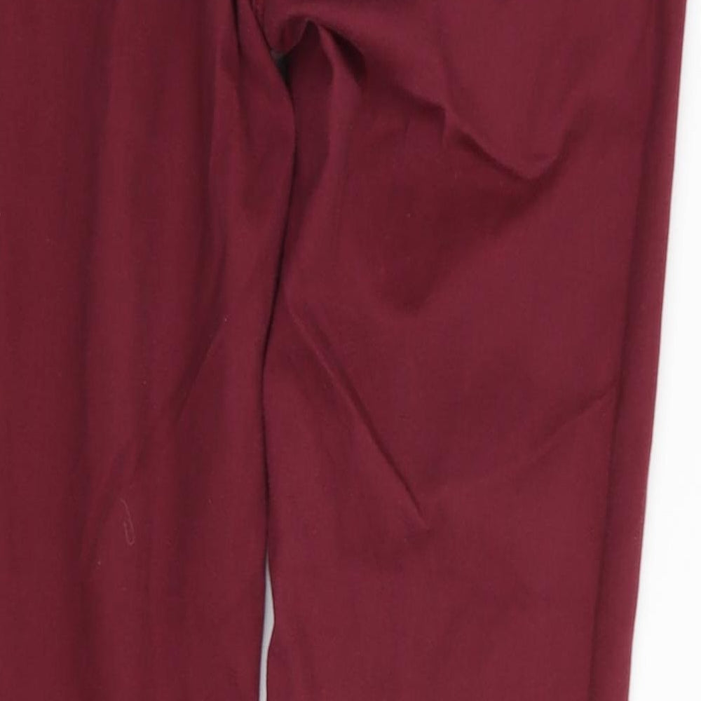 H&M Womens Red Skinny Jeans Size 10 L31 in